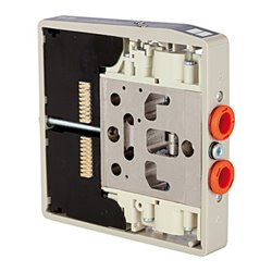 Riegler Ventilscheibe HDM, Anschl. 8 mm, 5/2-Wege monostabil, nutzt 1 Pin