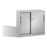 C+P Sideboard mit Schiebetüren Asisto, H915xB1000xT435mm, Front Lichtgrau, Korpus Lichtgrau