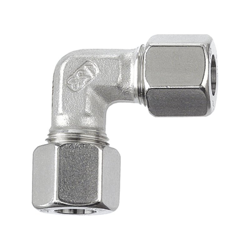 Riegler Winkel-Verschraubung, Rohr-Außen-Ã˜ 15mm, Edelstahl 1.4571, 315bar