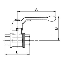 Riegler Sicherheitskugelhahn, n. abschließ., Entlüftung, MS vern., Rp 3/4