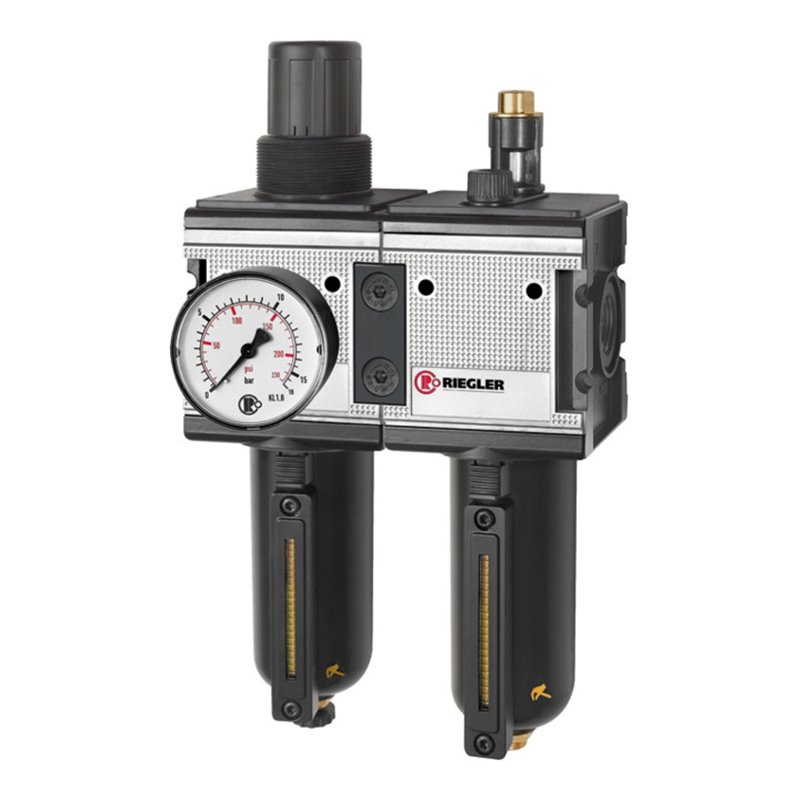 Riegler Wartungseinheit 2-tlg. »multifix« mit Metallbehälter, BG 4, G 1