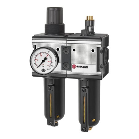 Riegler Wartungseinheit 2-tlg. »multifix« mit Metallbehälter, BG 4, G 1