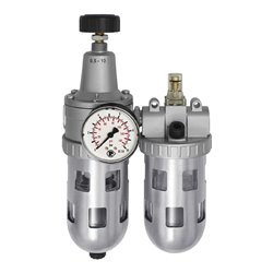 Riegler Wartungseinheit 2-tlg. »Standard«, PC-Beh., Schutzkorb, BG1, G3/8