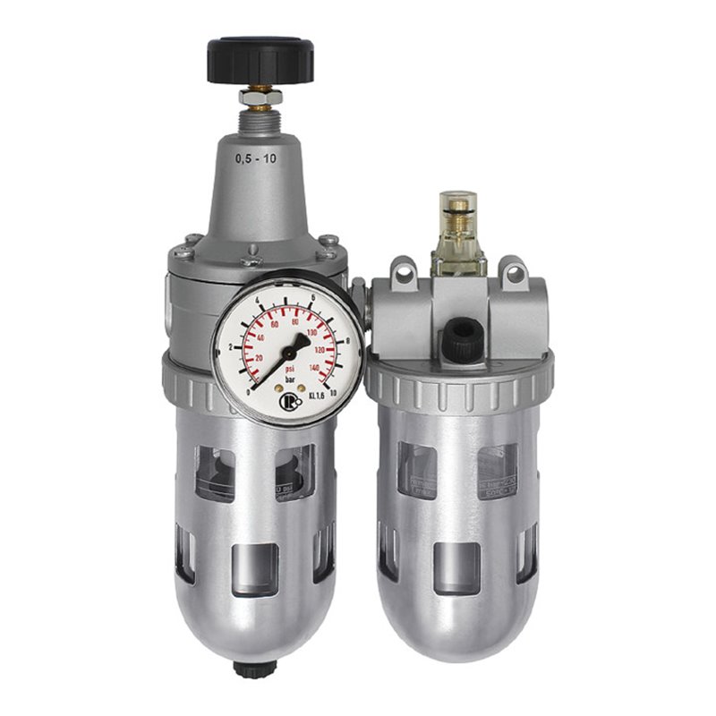 Riegler Wartungseinheit 2-tlg. »Standard«, PC-Beh., Schutzkorb, BG1, G3/8