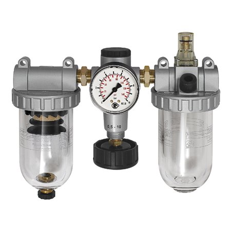 Riegler Wartungseinheit 3-tlg. »Standard«, mit PC-Behälter, BG 4, G 1 1/4