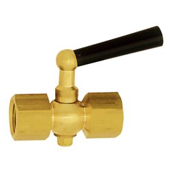 Riegler Manometer-Absperrhahn, Muffe - Muffe, aus Edelstahl 1.4571, G 1/2