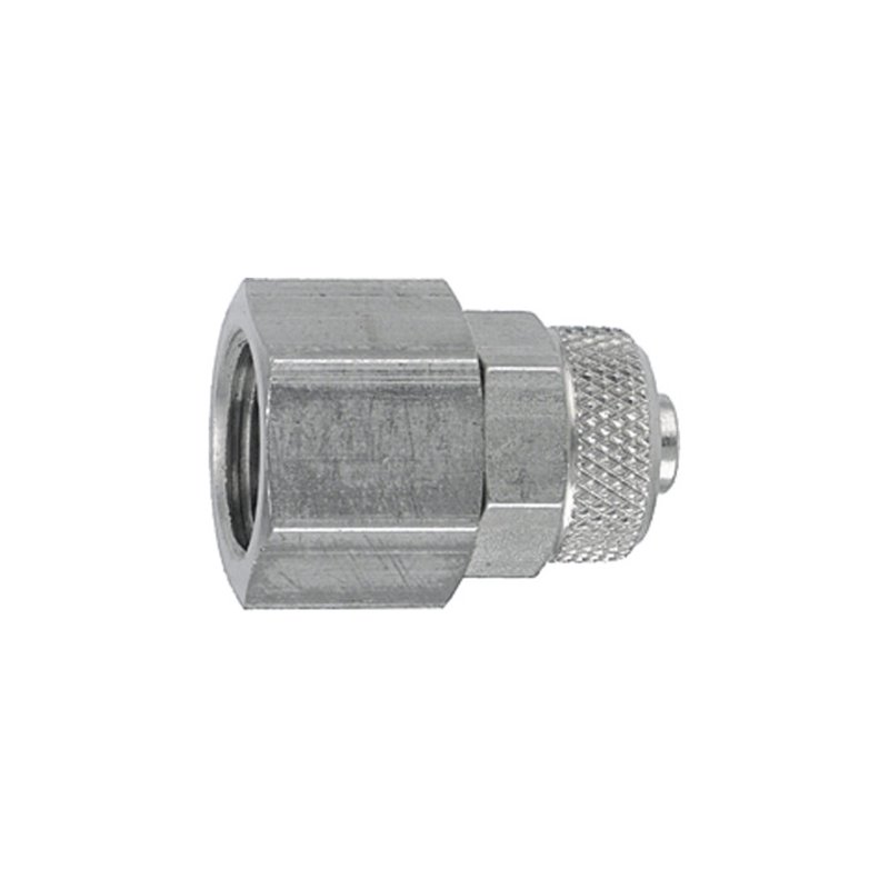 Riegler Gerade Aufschraubverschraubung, G 1/4 i., Schlauch 6/4, ES 1.4571