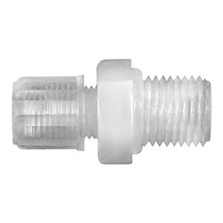 Riegler Gerade Einschraubverschraubung G 3/8 a., für Schlauch 9/12 mm, PFA