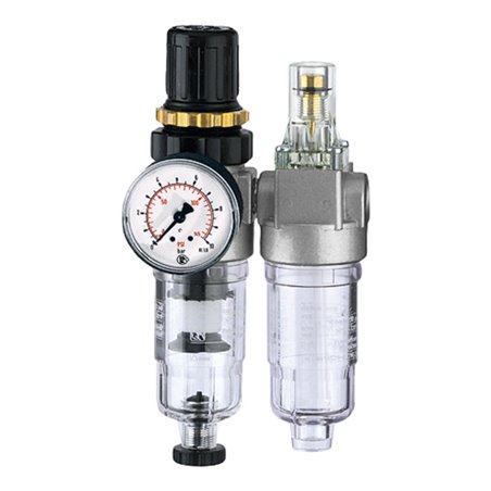 Riegler Wartungseinheit 2-tlg. »Standard-mini«, PC-Behälter, BG 0, G 1/8