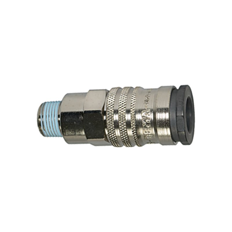 Riegler Schnellverschlusskupplung NW 10, hoher Durchfluss, R 3/8 AG