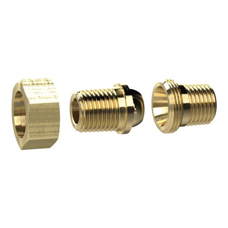 Riegler Lösb. Doppelgewindenippel kon. dichtend R 1 1/4 a., R 1 1/4 a. MS