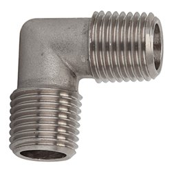 Riegler Winkelstück, außen/außen, R 1/2, Edelstahl 1.4404