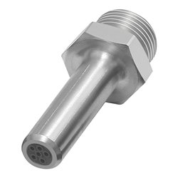 Riegler Lärmarme Runddüse, G 3/8 AG, Aluminium, Düsen-Außen-Ã¸ 10 mm