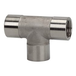 Riegler T-Stück, innen/innen/innen, G 3/8, Edelstahl 1.4404