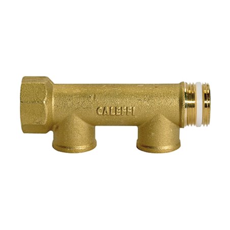 Riegler Verteilerrohr, 2 Abgänge, Eingang 2x1 1/4, Ausgang 2x1/2 IG, MS