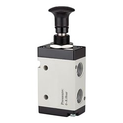 Riegler 5/2-Wegeventil, Druckknopfbetätigung, »3L«, G 1/8, 500l/min