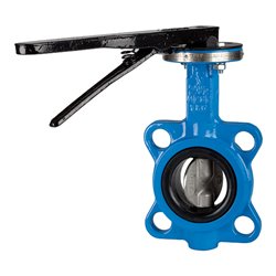 Riegler Zwischenflansch-Absperrklappe, Handhebel, DN 50