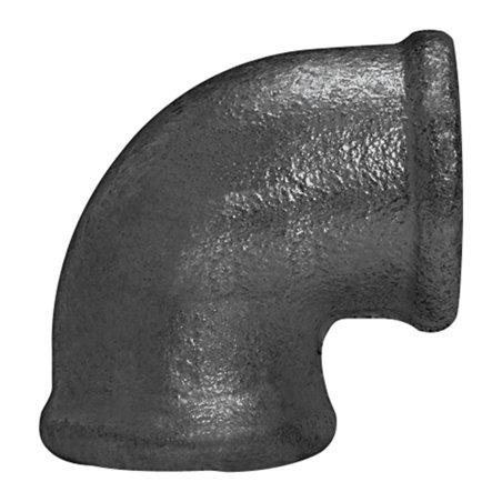 Riegler Winkel 90, 90°, Rp 3 i., Rp 3 i., Temperguss schwarz