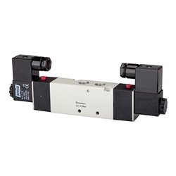 Riegler 5/3-Wegeventil elektropneum.  »4V « Mitte geschl., G 3/8, 24 V DC