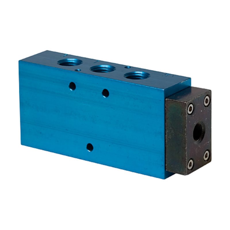 Riegler 5/2-Wegeventil, einseitig pneumatisch, monostabil, G 1/2, DN 15