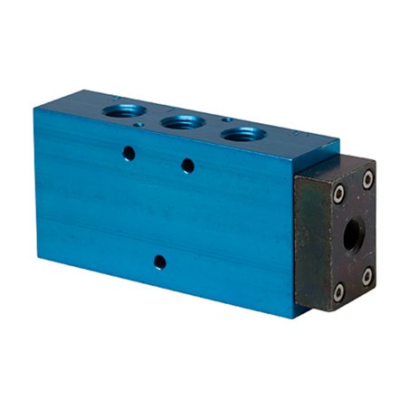 Riegler 5/2-Wegeventil, einseitig pneumatisch, monostabil, G 1/2, DN 15