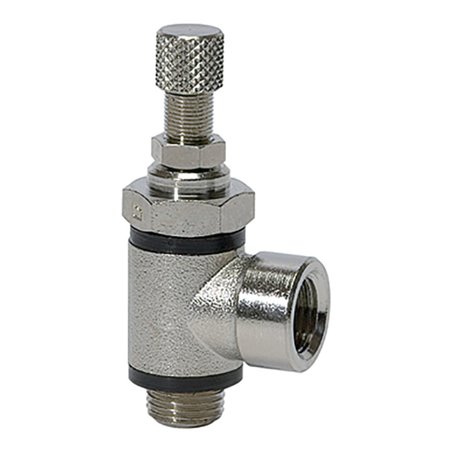 Riegler Drosselventil, beidseitige Drosselung (B) G 1/2 IG, G 1/2