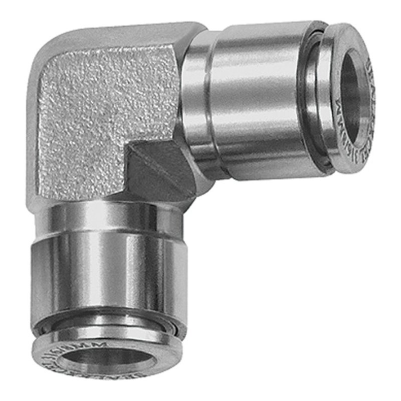 Riegler L-Steckverbindung, für Schlauch-Außen-Ã˜ 14, Edelstahl 1.4404