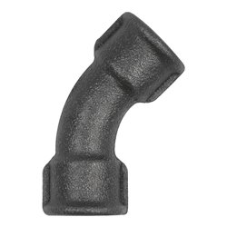 Riegler Bogen 41, 45 °, Rp 2 1/2 i., Rp 2 1/2 i., Temperguss schwarz