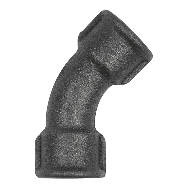 Riegler Bogen 41, 45 °, Rp 2 1/2 i., Rp 2 1/2 i., Temperguss schwarz