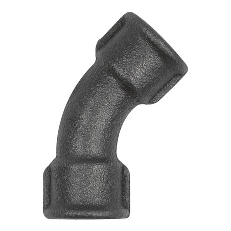 Riegler Bogen 41, 45 °, Rp 2 1/2 i., Rp 2 1/2 i., Temperguss schwarz