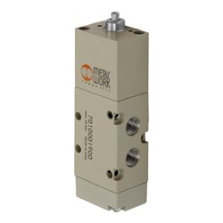 Riegler Stößelventil, 5/2-Wege, monostabil, NC, G 1/8