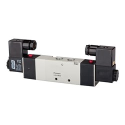 Riegler 5/3-Wegeventil elektropneum. Mitte belüft., G 1/2, 230 V, 50 Hz