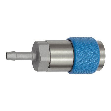 Riegler Unv. Dreh-Sicherheitskuppl. NW 6, ISO 6150 C, Tülle LW 10, blau