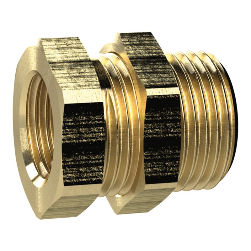 Riegler Schottverschraub., M54x2 a., G 1 1/2 i., SW1 60, SW2 65, Messing