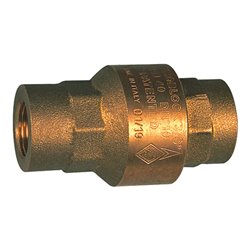 Riegler Rückschlagventil, voller Durchgang, Messing, Rp 1 1/2, 20-50 mbar