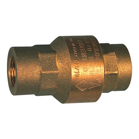 Riegler Rückschlagventil, voller Durchgang, Messing, Rp 1 1/2, 20-50 mbar