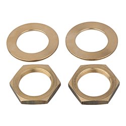 Riegler Haltewinkel mit Mutter und Scheibe für G 1/2