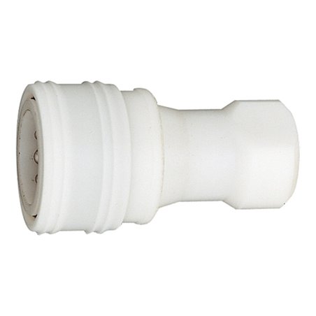 Riegler Hydraulikkupplung beidseitig absperrend, POM, G 1/4 IG, NW 6