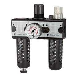 Riegler Wartungseinheit 3-tlg.  »multifix «, PC-Beh., Schutzkorb, BG 5, G 1