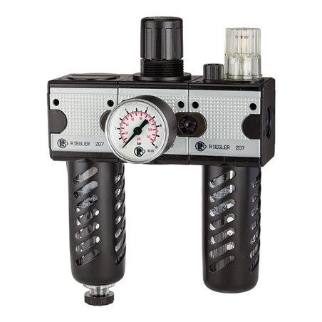 Riegler Wartungseinheit 3-tlg.  »multifix «, PC-Beh., Schutzkorb, BG 5, G 1