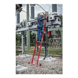 MUNK Sprossen-Anlegeleiter GFK mit Traverse