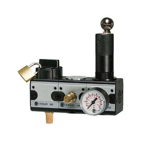 Riegler Wartungsstation SAFETY »multifix«, KH-AV-DR, BG3, G 1/2, 2-10 bar