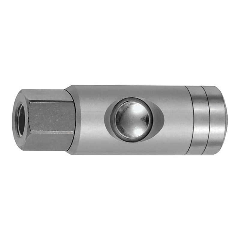 Riegler Druckknopf-Sicherheitskupplung NW 5,5, drehbar, Alu, G 1/4 IG