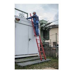 MUNK Sprossen-Anlegeleiter GFK ohne Traverse