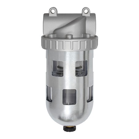 Riegler Filter  »Standard «, PC-Behälter, Schutzkorb, 40  µm, BG 4, G 1 1/2