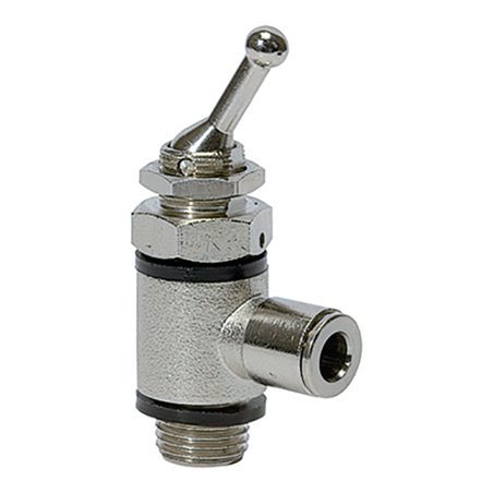 Riegler 3/2-Wege-Kipphebelventil, Schlauchseite, Steckverb.G1/4, Schl. 8