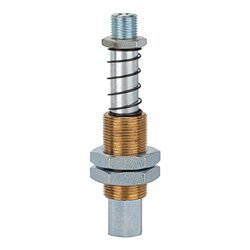 Riegler Federstössel, Sauger-/Vakuumanschluss M5 IG, Federweg 20,0 mm