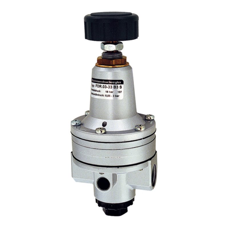 Riegler Präzisionsdruckregler o. Mano, G 1/4, 0,05-7 bar, hoher Durchfl.