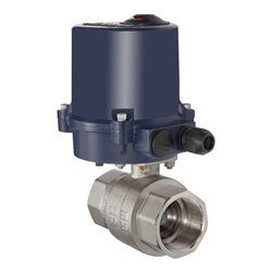 Riegler 2-Wege-Messingkuha, elektr. Stellantrieb, 230 V AC, 50 Hz, Rp 2