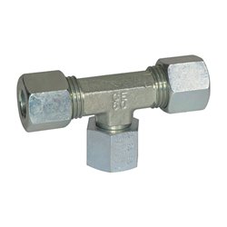 Riegler Einstellbare T-Verschraubung, Rohr-Außen-Ã˜ 28, Stahl verzinkt
